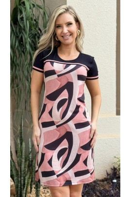 171027 - Vestido Ramany Estampa Abstrata